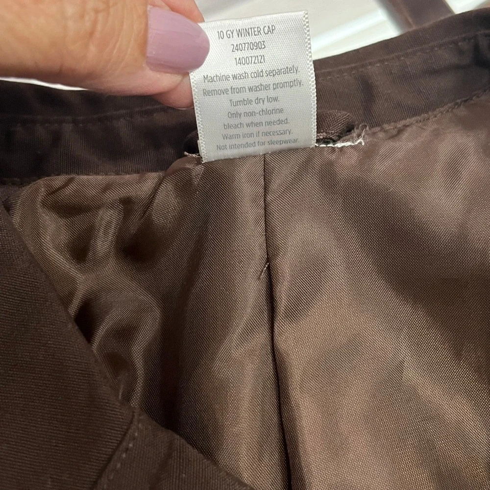 Gymboree‎ Trench Coat Girls Size 5-6 Brown Good Double Breasted Belted Stitching